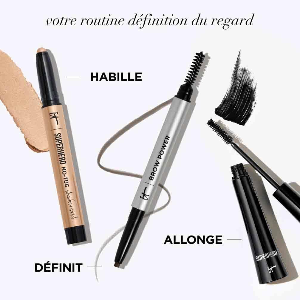 IT Cosmetics IT Cosmetics Brow Power Eyebrow Pencil - Universal Shades - Long-Lasting Eyebrow Pencil, Budge-Proof Formula - With Biotin - Natural-Looking Brow Pencil with Hair Like Strokes - Built-in Spoolie Brush