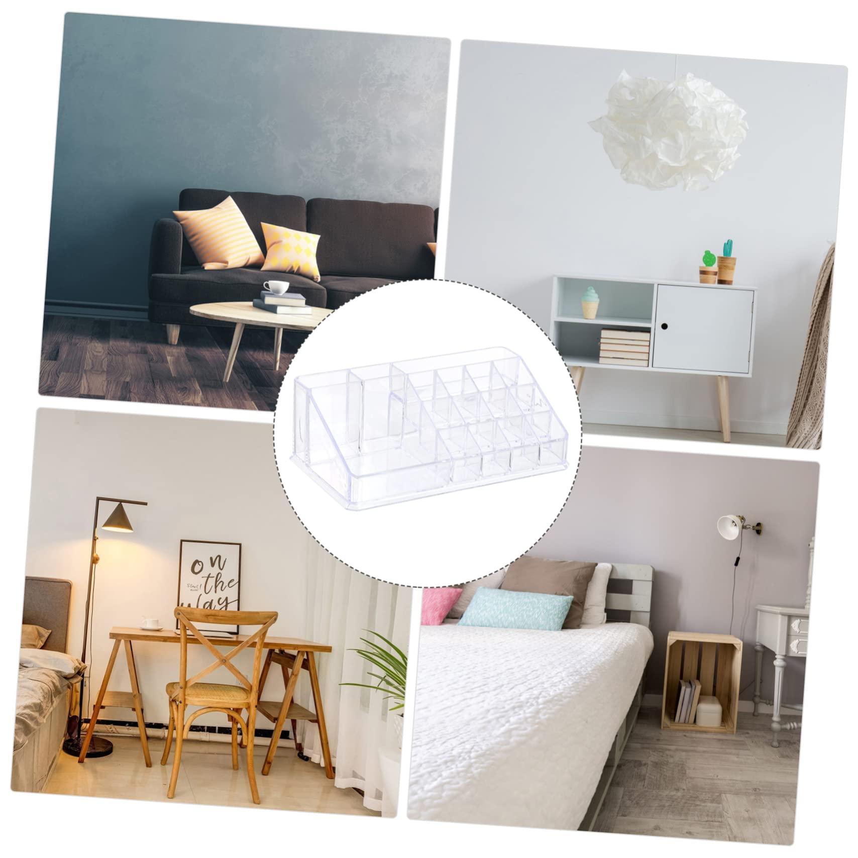 Mipcase Mipcase Box Lipstick Storage Box Makeup Organiser Storage Holder Cleaner Clear Makeup Organisers Compartments Cosmetic Display Cases Bins Makeup Brushes Skincare Lip Tint Palette Plastic