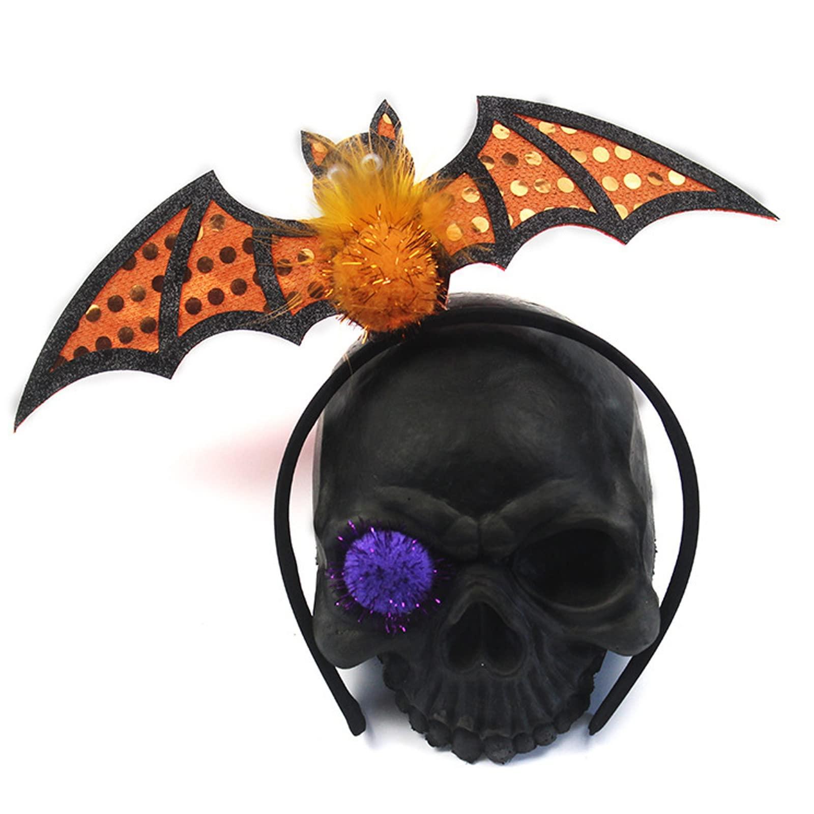 ROTORS ROTORS Halloween Headbands for Women, Eyeballs Witch Hat Spider Bat Ghost Hairbands for Halloween Cosplay Party Decorations