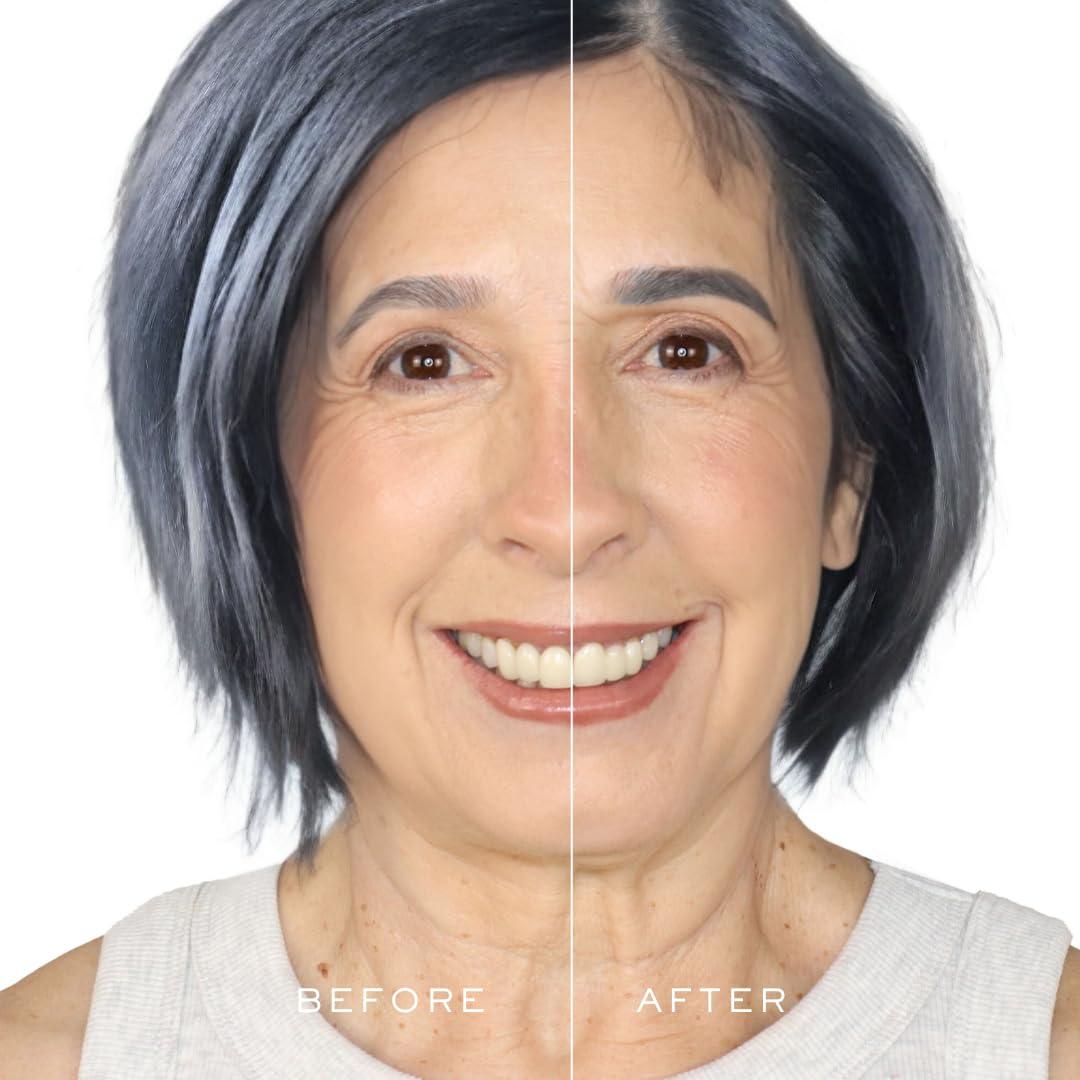 MADLUVV MADLUVV Eyebrow Stencil Kit - Easy-to-Use, Natural Look, 9 Popular Shapes, Used by Professionals - Includes Stamp, Stencils, Spoolie, and Travel Bag (Dark Grey)