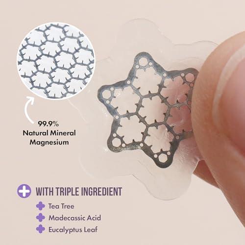 FreeGo Deep Blemish Microdarts | Pimple Patch | Cystic Acne | Fast-Acting | Quick Calming | 99.9% Pure Magnesium | Madecassic Acid | Tea Tree | Eucalyptus Leaf | Hydrocolloid Spot Care