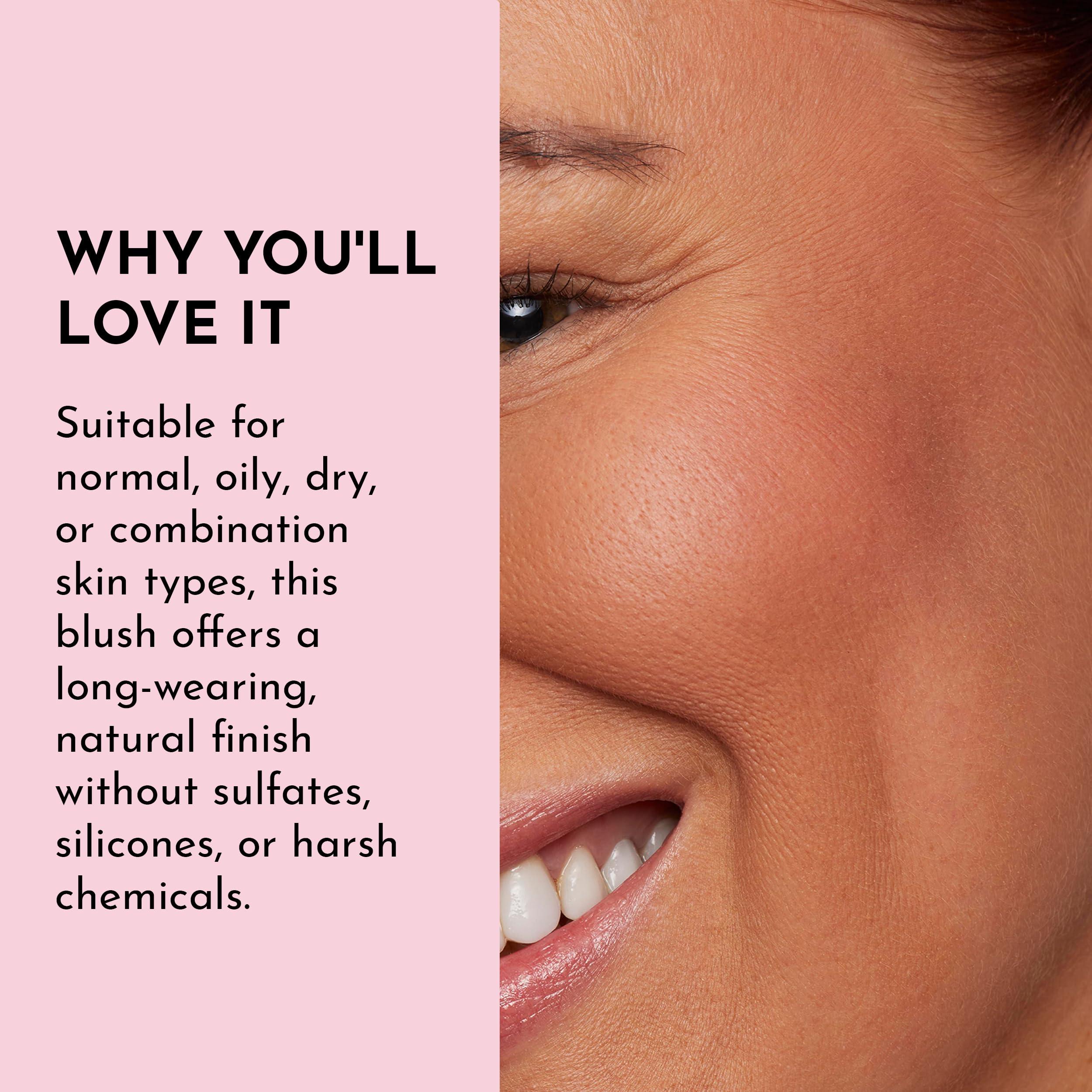 LAWLESS Lawless Make Me Blush Talc-Free Velvet Blush - Sakura - Premium Blush with Natural Ingredients to Moisturize and Nourish Skin While Imparting a Soft, Silky Finish - 0.18 oz