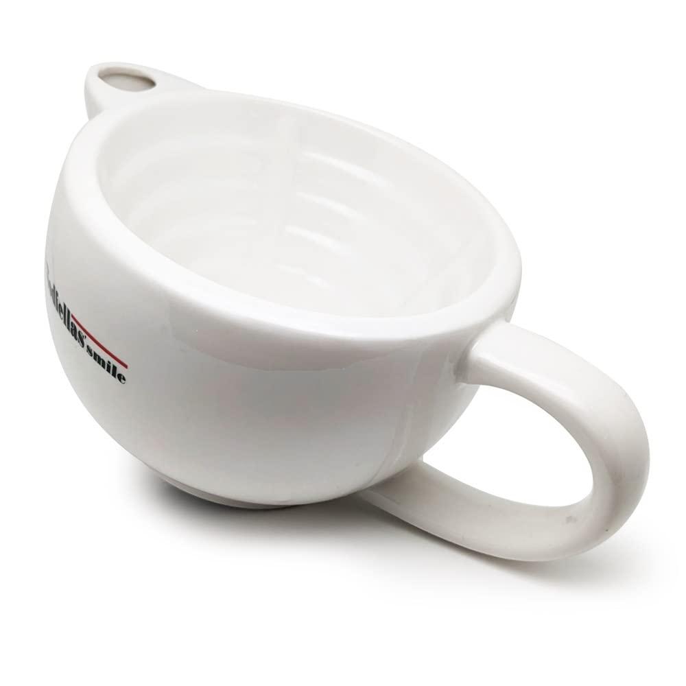The Goodfellas\' Smile The Goodfellas\' smile Scuttle Shave Mug (WHITE) - Ceramic, Shaving Bowl That Keeps Lather Rich & Hot, Handmade Shave Bowl, Get a Barbershop Hot Shave At Home Daily, Great Gift