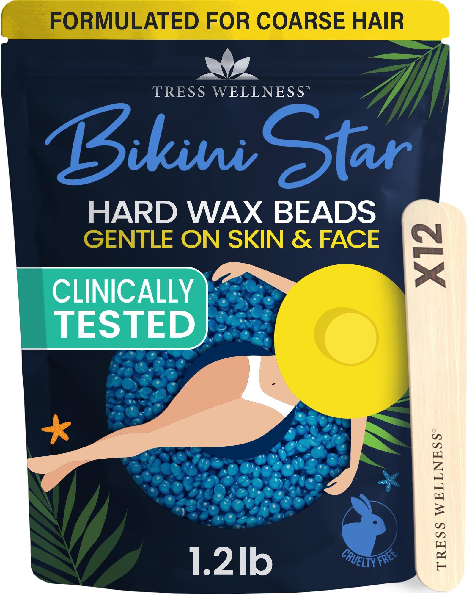 Tress Wellness Tress Wellness Hard wax beads for hair removal - For sensitive skin - Bikini Star 1.2lb