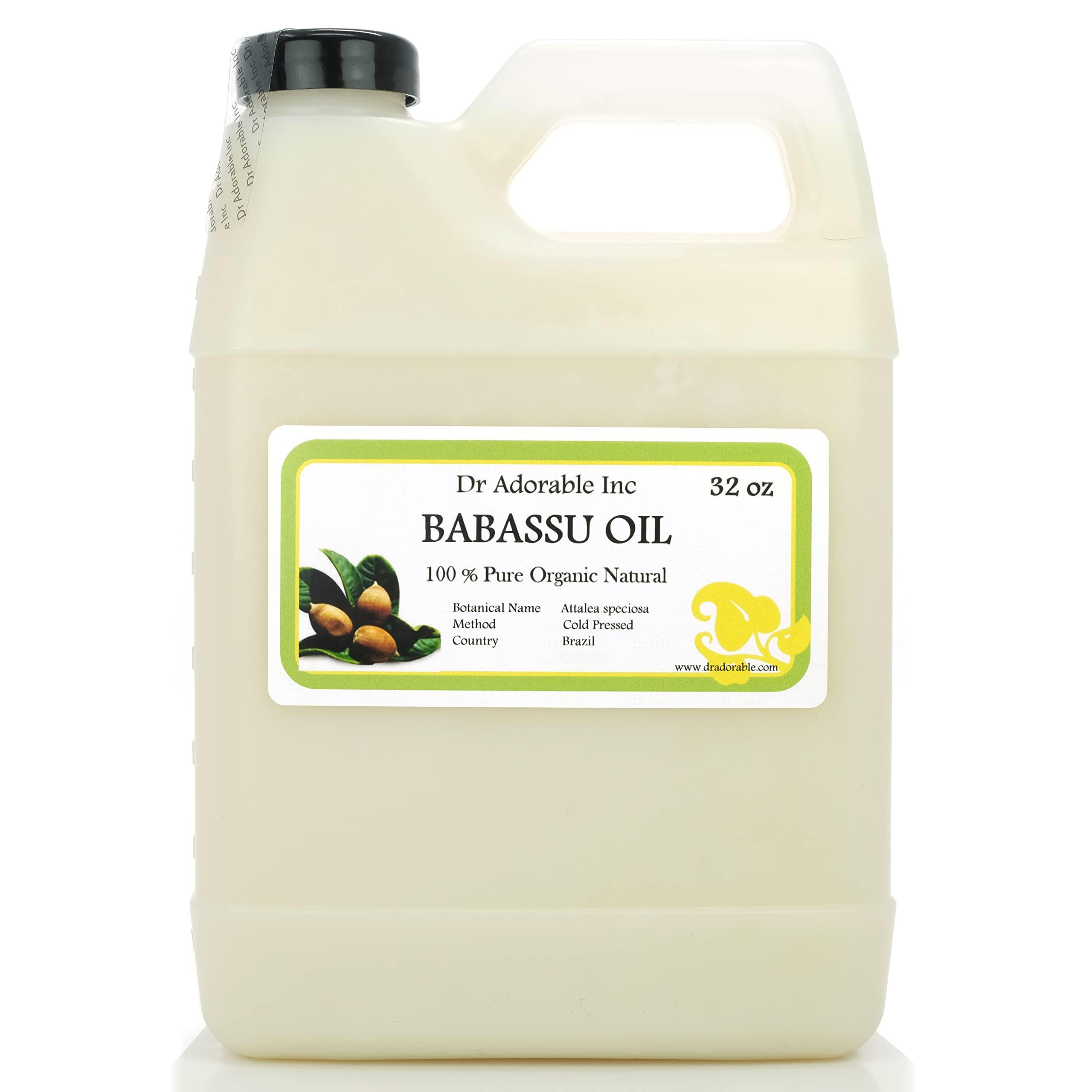 Dr Adorable Dr Adorable - 32 oz - Babassu Oil - 100% Pure Cold Pressed Natural Organic