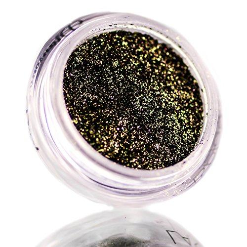 LA Splash LA Splash Cosmetics Mineral Shimmer Black Eyeshadow Loose Powder Glitter- DIAMOND DUST (Golden Smoke)