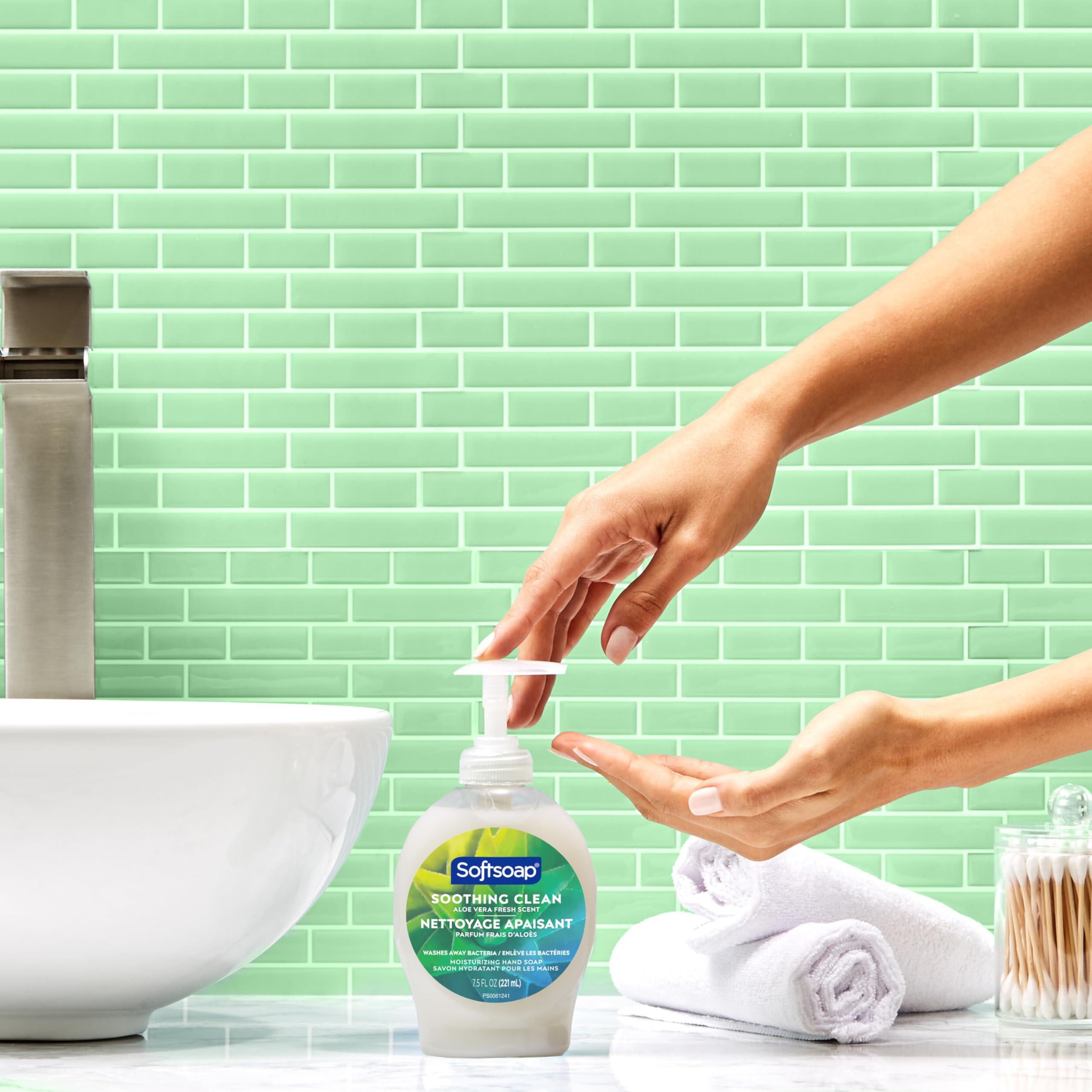 Softsoap Softsoap Coconut & Hibiscus and Aloe Vera Liquid Hand Soaps, 11.25 Fl Oz and 7.5 Fl Oz (Packs of 6)