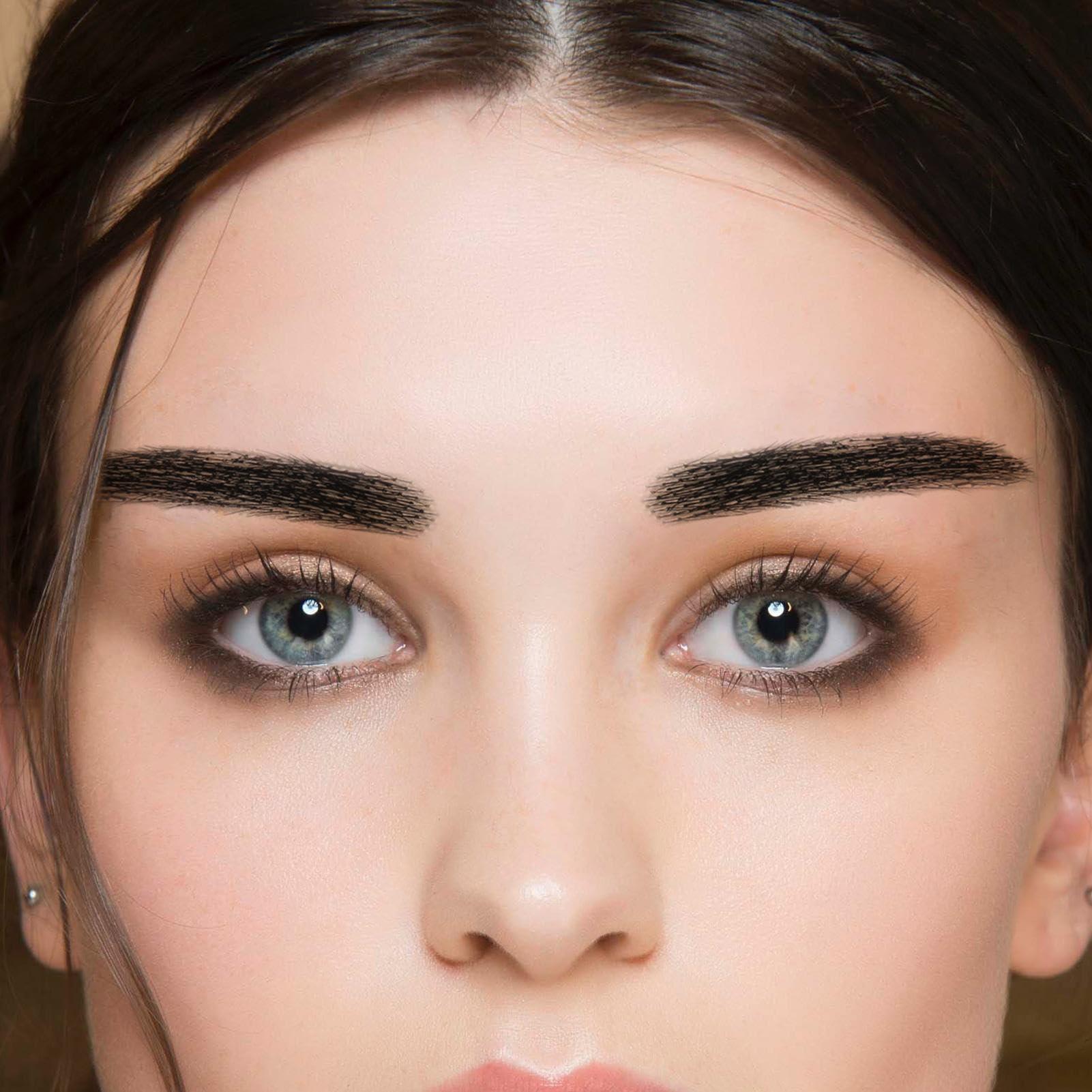 Generic False Eyebrows Human Hair - Real Hair Eye Brows | Waterproof Sticker - Long Lasting - Natural Looking Fake Eyebrow | Fake Eyebrows Hair Extensions | Eyebrows For Eyebrow Grooming Shaping