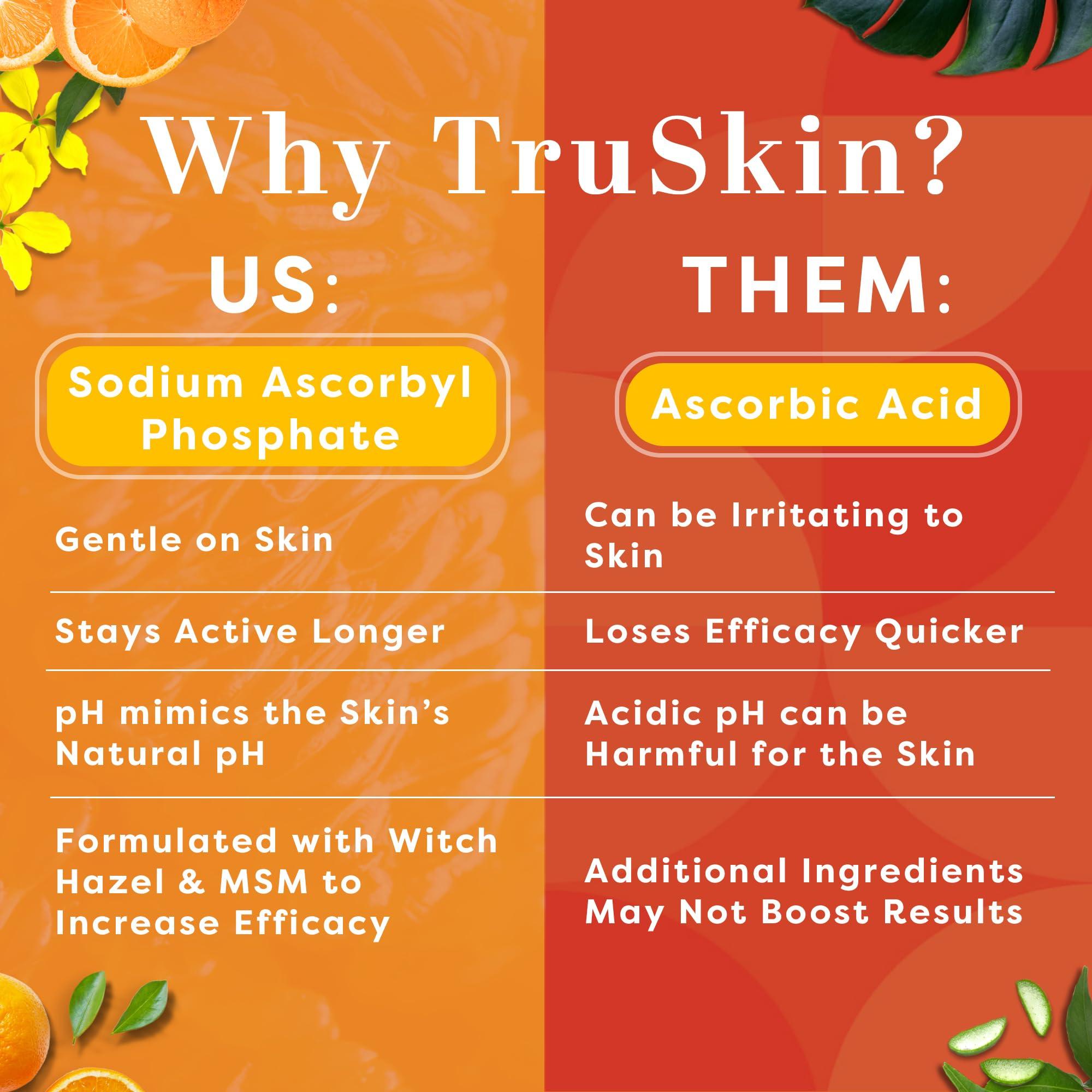 TruSkin Naturals TruSkin Vitamin C Serum & Vitamin C Scrub Duo for Brighter, Smoother and Glowing Skin