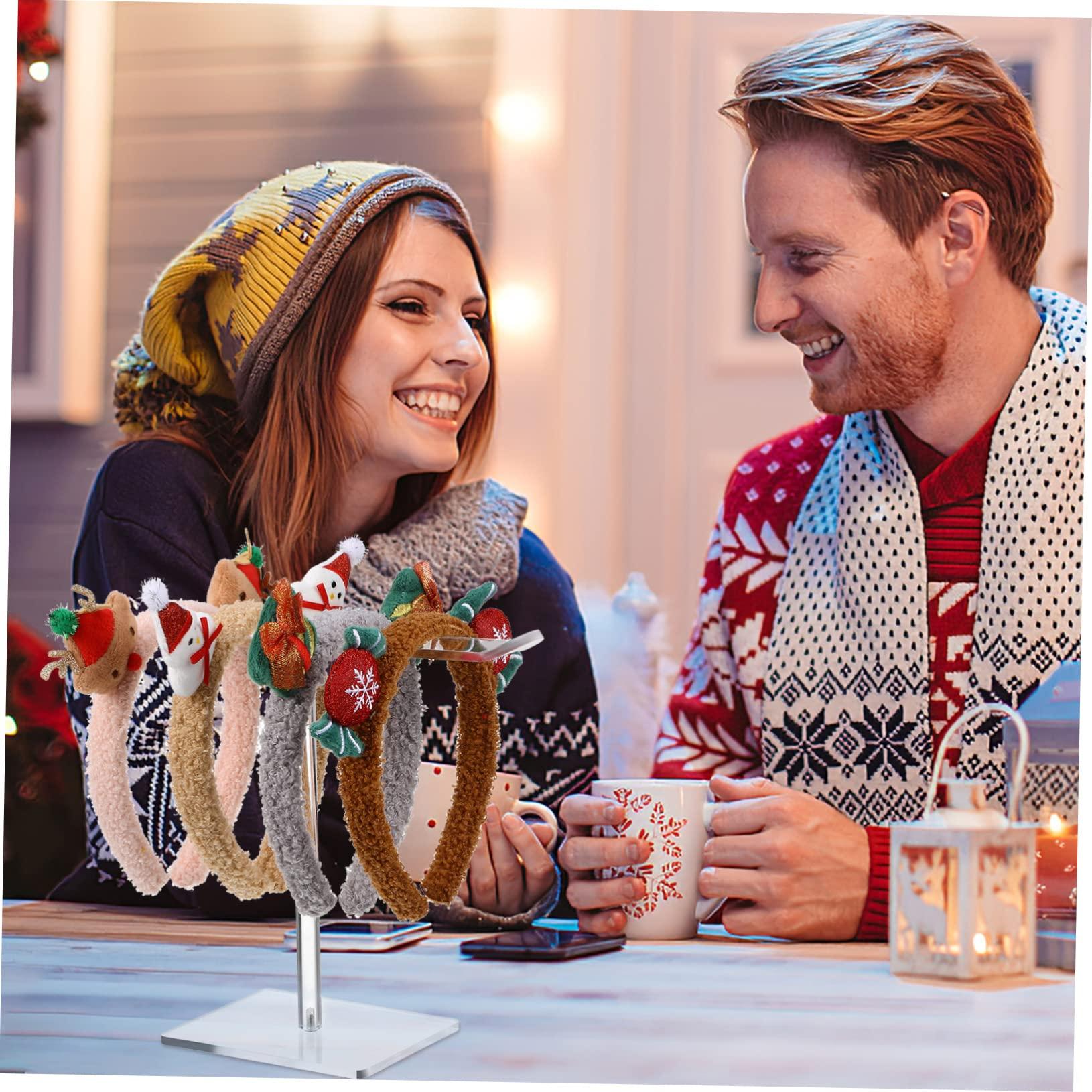 JOEBO 2 Pcs Acrylic Headband Jewel Headband Clear Headband Turban Headband Scrunchies Holder Hairband Display Rack Acrylic Watch Display Hair Accessories Storage Table Storage Rack Girl