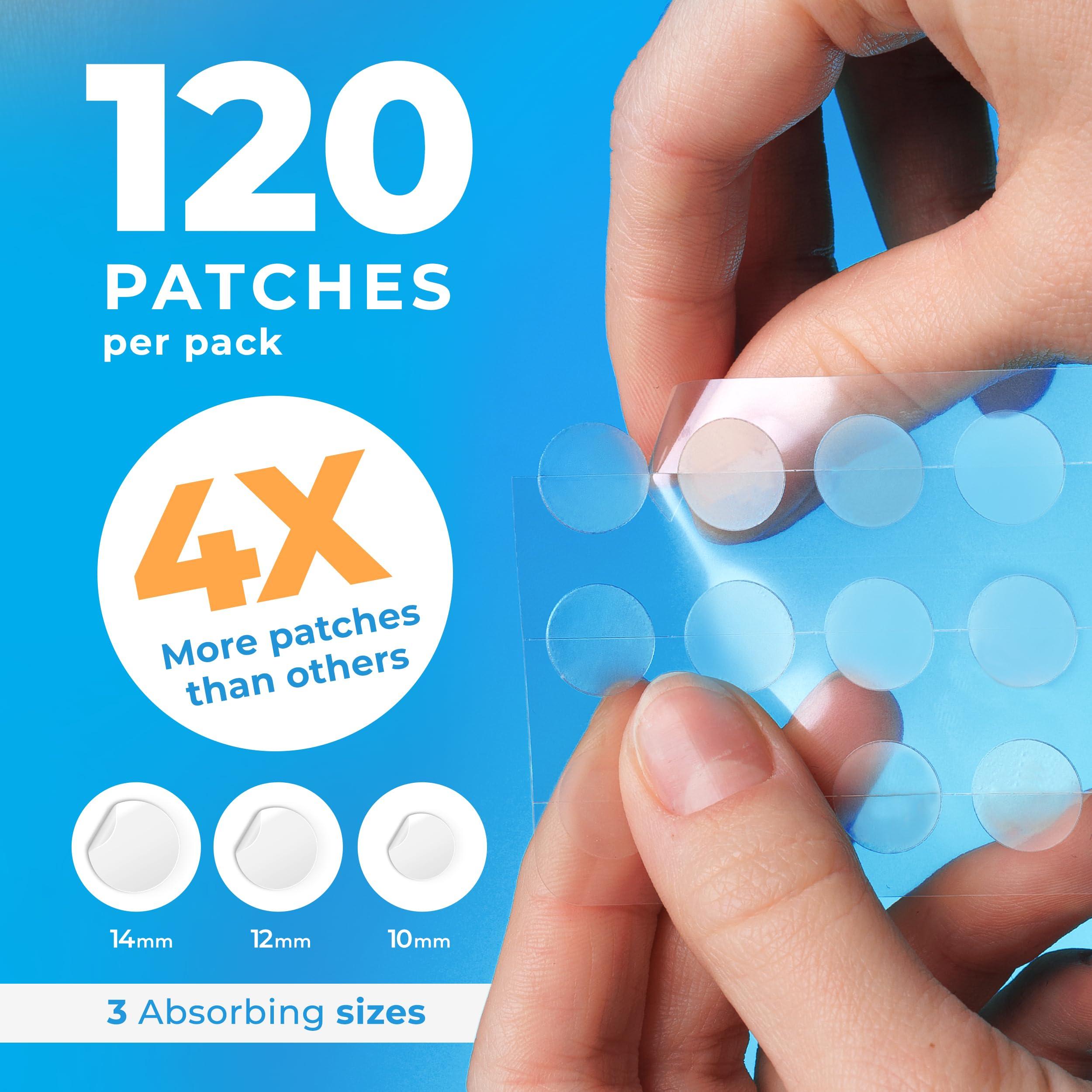 KEYCONCEPTS PatchRx Pimple Patches for Face (120 Patches), Hydrocolloid Acne Patches with Tea Tree Oil, Pimple Patch Pimple Stickers - Hydrocolloid Patch Acne Dots - Acne Pimple Patches For Face - Zit Patches