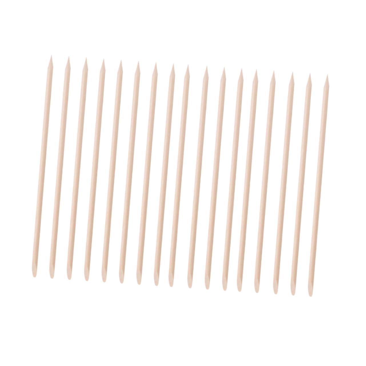 Healeved Healeved Nail Tools for Nail Art Wooden Sticks Cuticle Pusher 200pcs Manicure Pushers Nail Wooden Stick