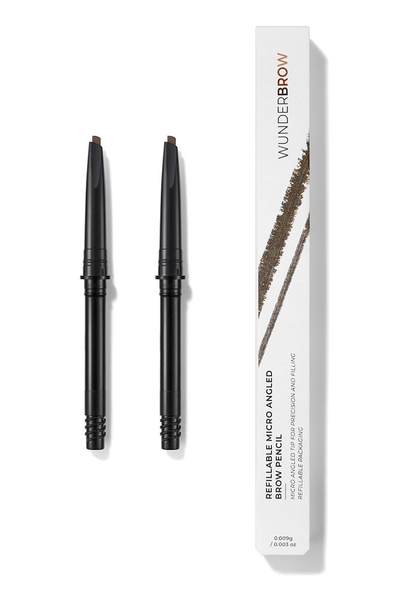 WUNDERBROW WUNDERBROW Micro-Sculpt Refillable Brow Pencil Refills, Includes 2 Refillable Cartridge\'s (Black/Brown)