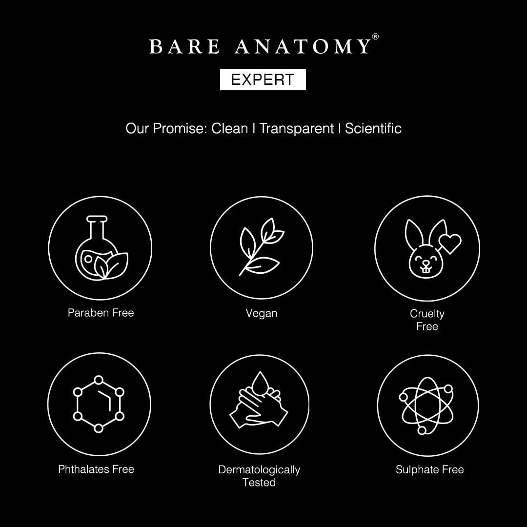 Bare Anatomy Bare Anatomy Hair Colour Protect Shampoo | Retains Colour Upto 8 Weeks | Repairs Damage With Amino Acid & Quinoa Protein | Sulphate & Paraben Free | For Dry & Frizzy Coloured Hair 8.8 Floz