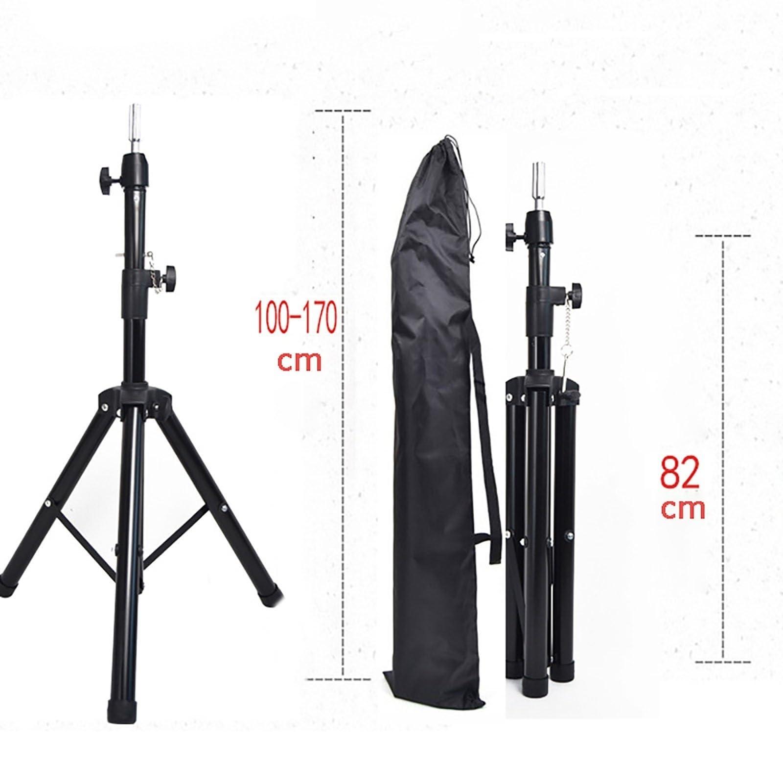 Generic 65cm 80% Human Hair Training Head Cosmetology Hairdressing Mannequin Manikin Doll Head with Adjustable Tripod Stand B