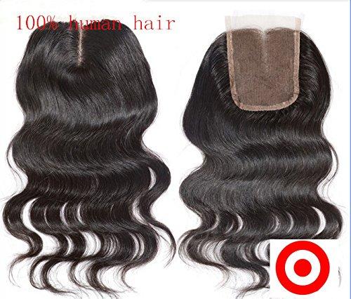 DaJun DaJun Hair 7A Middle Part Lace Closure with 3 Bundles Peruvian Virgin Remy Human Hair Body Wave Natural Color (trademark:DaJun)12"closure+22"24"24"weft