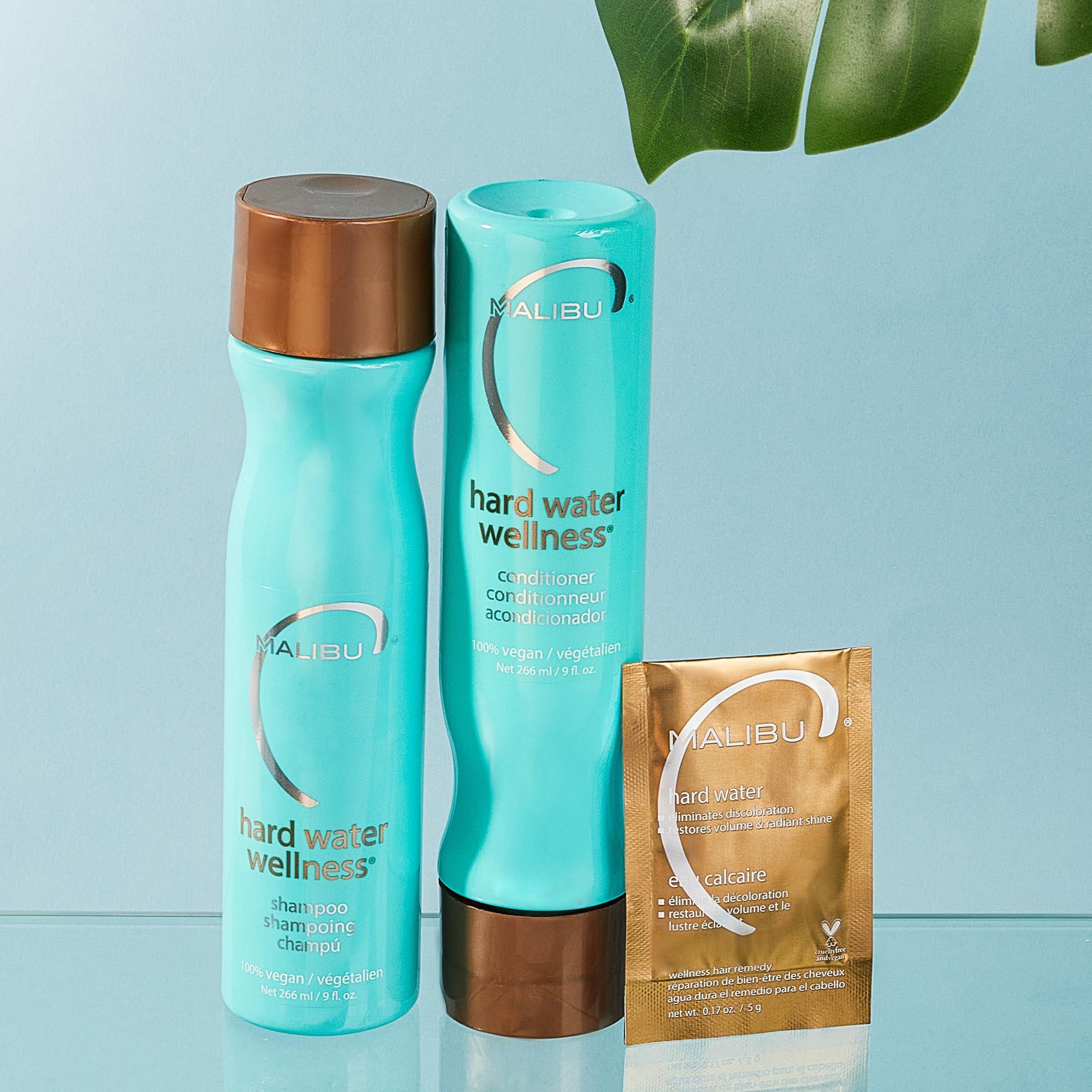 Malibu C Malibu C Hard Water Wellness Hair Remedy - Removes Hard Water Deposits & Impurities from Hair - Contains Vitamin C Complex for Shiny Hair + Vibrancy - Hard Water Hair Products (12 Packets)