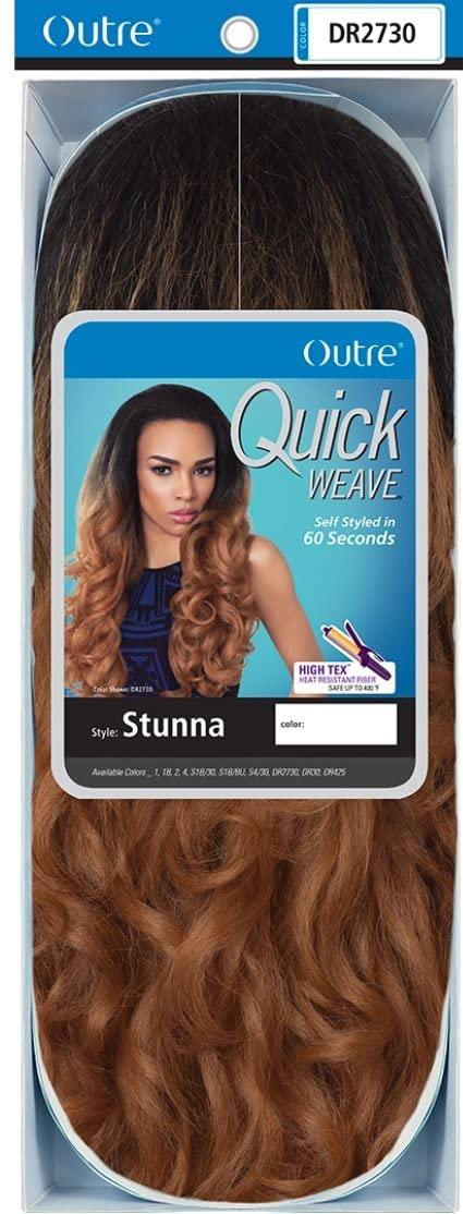 Outre Outre Synthetic Hair Half Wig Quick Weave Stunna (DR2730)
