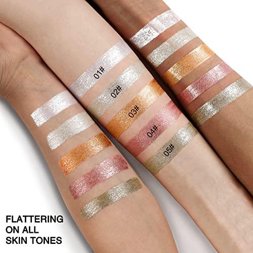 Lucoss Lucoss Glitter Liquid Eyeliner Eye Shadow Makeup Kit Long Lasting Waterproof Sparkling Eyeshadow Metallic Eyeliner Liquid Eye Glitter Makeup