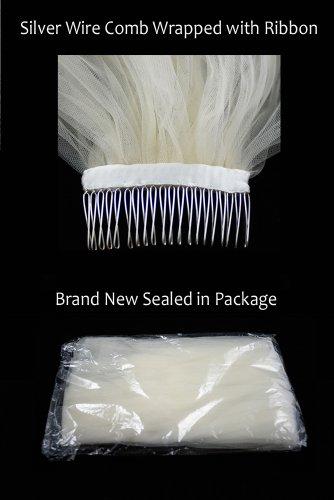 Velvet Bridal Bridal Veil Diamond Off White 2 Tier Fingertip Length With Scattered Rhinestone