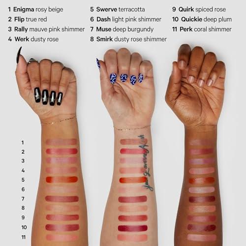 Milk Makeup Milk Makeup Lip + Cheek, Rally (Mauve Pink Shimmer) - 0.21 fl oz - Cream Blush & Lip Color - Buildable & Blendable - 1,000+ Swipes Per Stick - Non-Comedogenic - Vegan, Cruelty Free