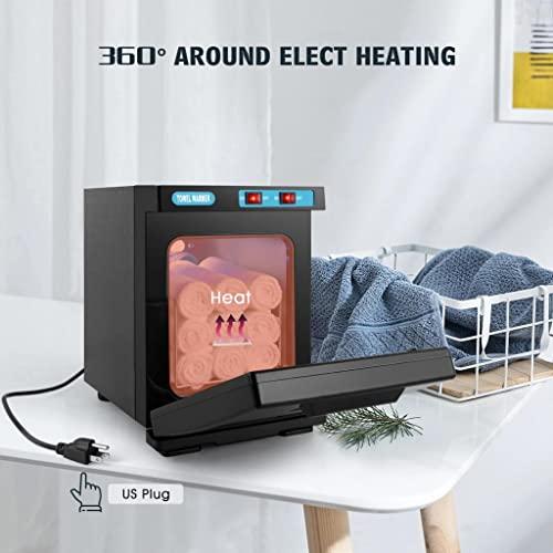 Artist hand Hot Towel Warmer for Facials Salon Towel Cabinet for Facials Barber Esthetician, Spa Beauty Tattoo Massage Manicure Equipment (5L/Black)