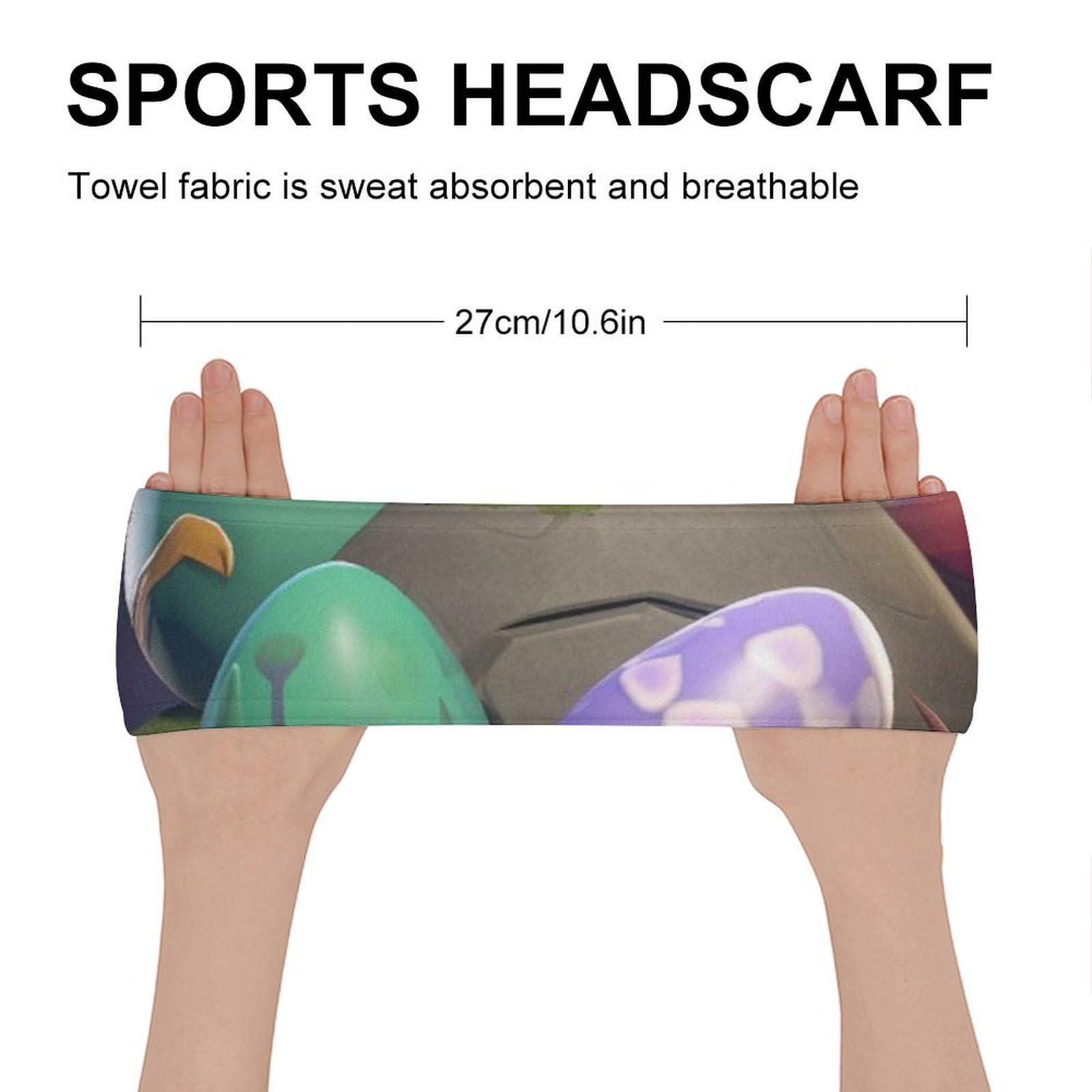 LXTDPBK LXTDPBK Headband for Women Men Sweatbands Sport Easter Eggs Hairband Wristbands Cotton Terry Cloth