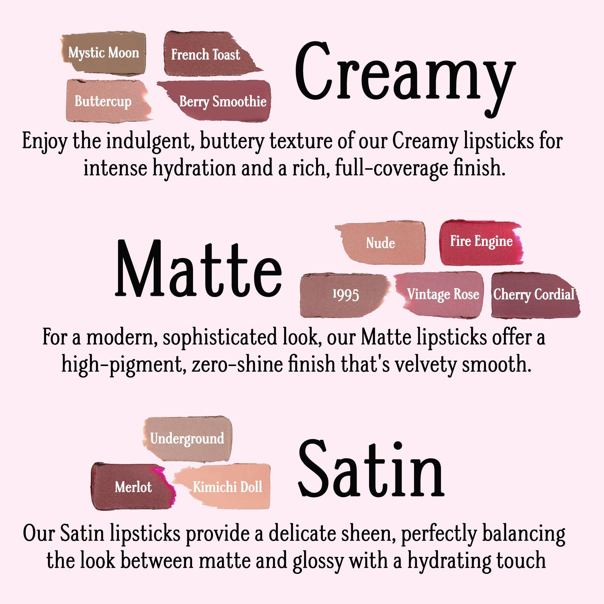 Gerard Cosmetics Gerard Cosmetics Lipstick Mystic Moon, Grey Mauve Lipstick with Luxe Satin Finish, Highly Pigmented, Smooth Formula with Hydrating Ingredients, Long Lasting, Cruelty Free & Made in USA