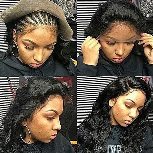 Maxine Maxine 360 Lace Frontal Wig Cap With Baby Hair 8 inch Body Wave Brazilian Virgin Hair 100% Unprocessed Human Hair Wigs For Black Women