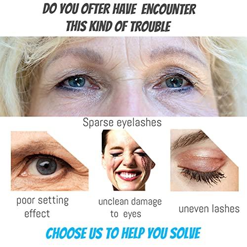 Esissenils Mascara for Older Women, Mascara for Seniors with Thinning Lashes Waterproof Mascara Black Volume and Length, Hypoallergenic Mascara for Sensitive Eyes for Mature Women (1 Pack)