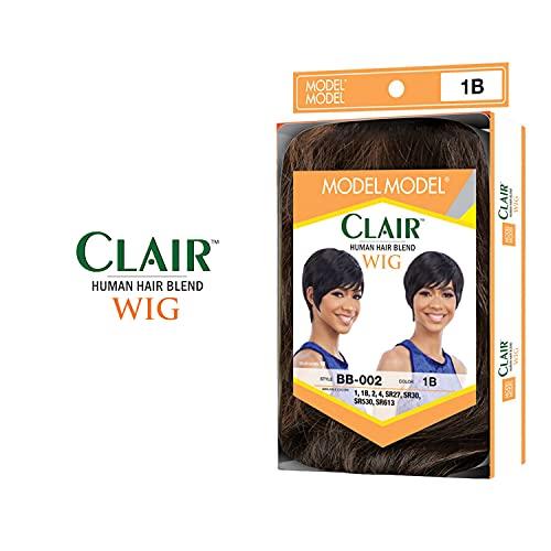 ModelModel ModelModel Human Hair Blend Wig Clair BB-002 (1B)