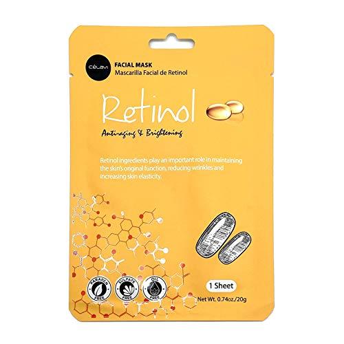 Celavi Celavi Facial Mask Set Korean Essence Sheet Masks (12-pcs, Retinol)
