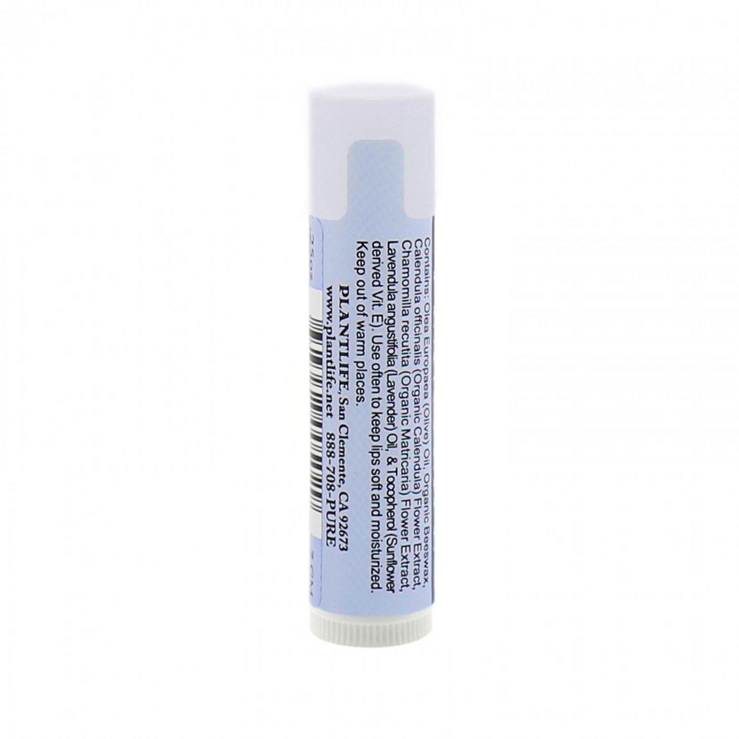 Plantlife Plantlife Lavender Lip Balm - Organic Lip Balm Made with Beeswax, Calendula & Chamomile to Create the Most Soothing Lip Balm for Chapped Lips - Helps Moisturize Lips & Cuticles - Made in California
