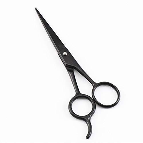 WGGTX Professional Hair Cutting Shears, Professional 4 inch black small makeup cut hair scissors nose trimmer haircut shears eyebrow cutting barber Hairdresser scissors (Color : 4 inch)