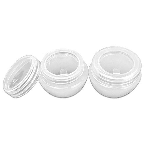 Beauticom Beauticom 48 Pieces 20G/20ML White Frosted Container Jars with Inner Liner for Homemade Moisturizers, Lotions, Skin Care Products - BPA Free