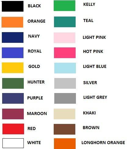 Sublimation Specialties Custom Mascot Ribbon Scrunchie, Made in the USA, Pick your Mascot & colors, White Pony Band