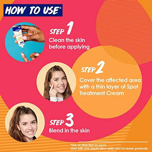 Clearasil Clearasil Stubborn Acne Control 5in1 Spot Treatment Cream, Maximum Strength, Benzoyl Peroxide Acne Medication, Fights Blocked Pores, Pimple Size, Excess Oil, Acne Marks & Blackheads, 1 oz (Pack of 12)