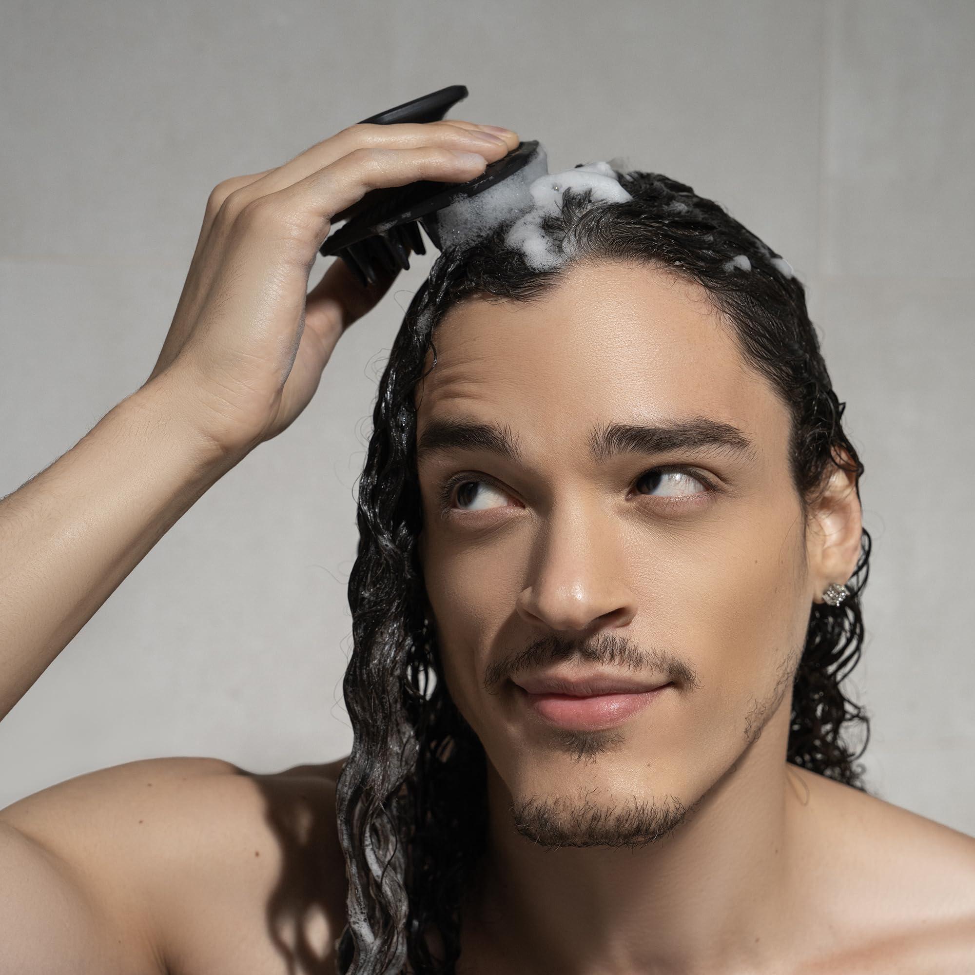 MANSCAPED MANSCAPED The Body Buffer & Scalp Buffer Bundle - Men\'s Silicone Head & Body Scrubbers for Nourishing, Cleaning & Exfoliating Your Skin & Hair, Ergonomic Handheld Design