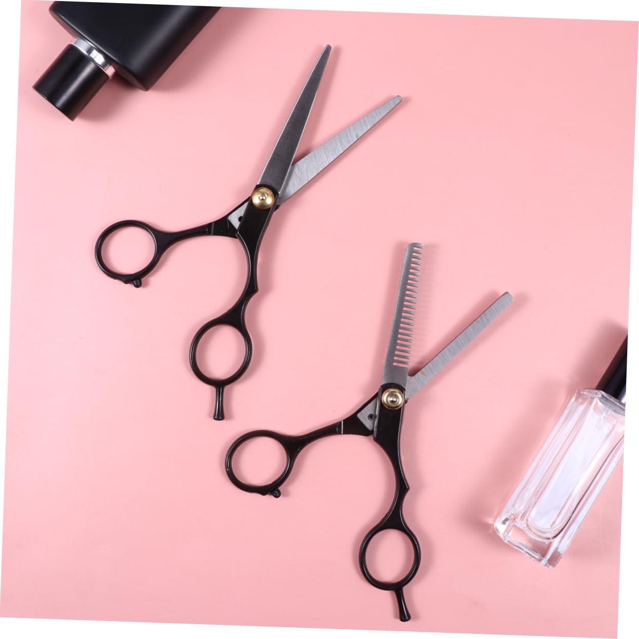 FRCOLOR FRCOLOR Barber Shears Set Hairdressing Scissors Teeth Straight Easy to Use for Salons and Personal Use