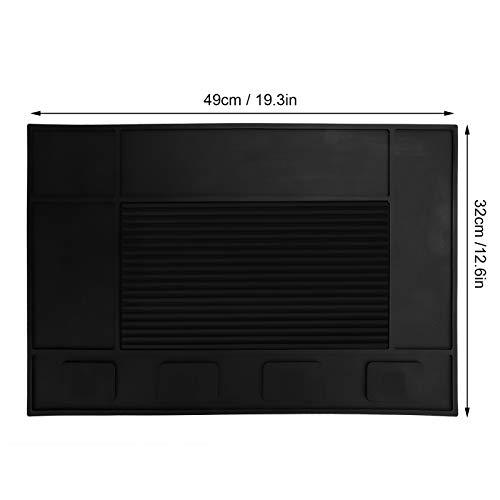 LeYantan Silicone Counter Mats, Salon Barber Work Mat, Kitchen Countertop Protector, Anti-Slip Flexible Rubber Work Mat, Thick Heat-Resistant, Service Mat For Kitchen, Coffee Bar, Restaurant