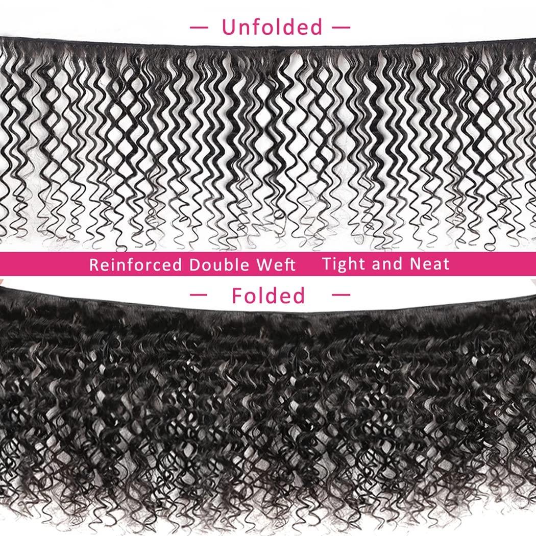 Odir Odir Water Wave Human Hair 1 Bundle 30 Inch Unprocessed 9A Brazilian Wat and Wavy Virgin Hair Bundles Curly Hair Weft 100g Natural Color