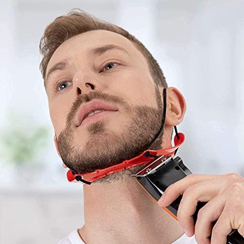 NEKMATE Nekliner Beard Shaper & Neckline Shaving Tool | Hands-Free Lineup Stencil Kit for Clean, Even Trims and Shaves