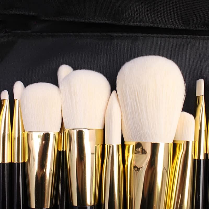 IBDRYKK Professional 12pcs Makeup Goat Hair Brush Set Make Up Brushes with Bag Make Up Brush Tools Kit