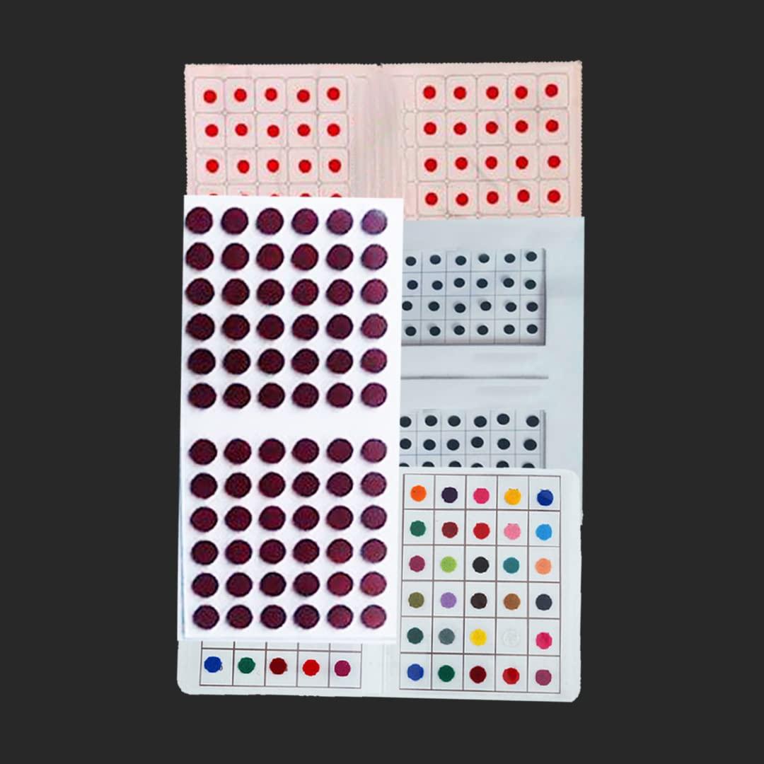 SANGAM SANGAM Bindi Multi Pack Indian Puja Items Bindi for Women Indian Tika Jewellery Daily Use Mix Size Forehead Tilak Hindu Bindi Round Tattoo Sticker Indian Dots Wedding Tikka