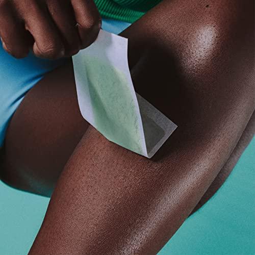 Billie Billie Wax Kit - Body & Underarm - Easy & Convenient - No Heat - Made With Aloe & Avocado Oil - Vegan Soft-Gel - 36 wax strips - 6 post-wax serum wipes