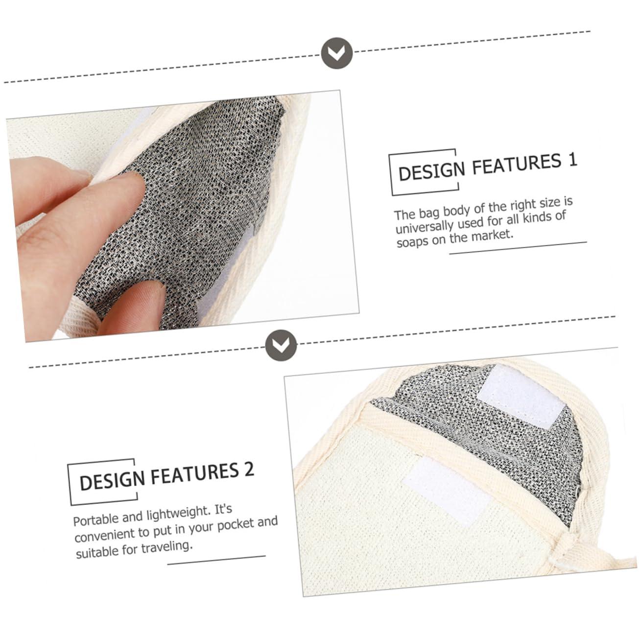 AUTSUPPL AUTSUPPL 5pcs Soap Bag Net Facial Er Exfoliating Mesh Soap Net Pouch Face Cleaning Foaming Net Cleansing Foaming Net Dry Fast Easy to Hang