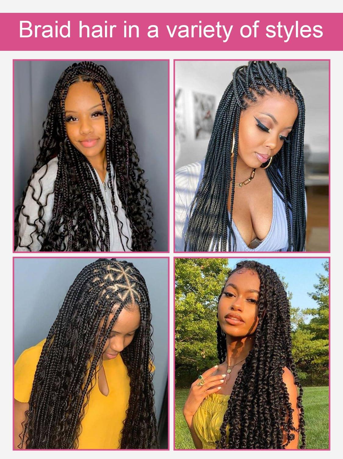 KISS HAIR Human Braiding Hair 1 Bundles/Pack 100g 18 Inch Deep Wave Curly Bulk 100% Human Hair for Braiding No Weft 10A Brazilian Virgin Human Hair Extensions for Boho Braids Natural Black Wet and Wavy
