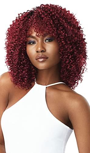 Outre Outre Human Hair Blend Purple Pack 3PCS JERRY CURL LONG (DR425)