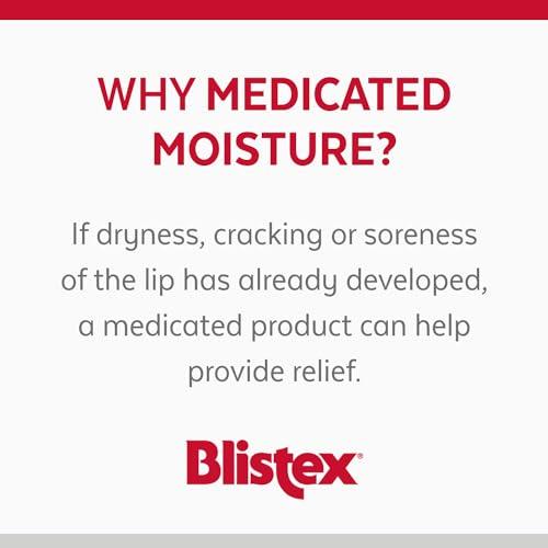 Blistex Blistex Medicated Lip Balm, 0.15 Ounce, 3 Count (Pack of 2) Prevent Dryness & Chapping, SPF 15 Sun Protection, Seals in Moisture, Hydrating Lip Balm, Easy Glide Formula for Full Coverage