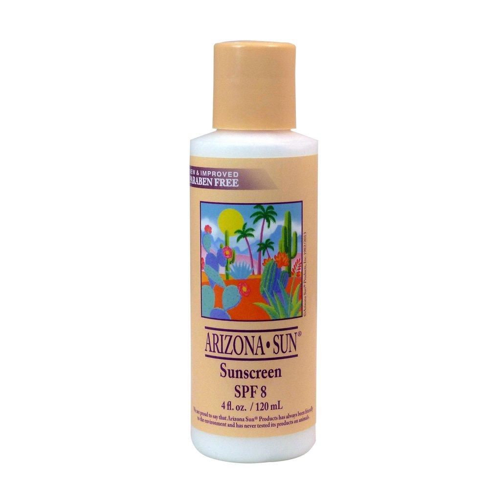 Arizona-Sun Arizona Sun Sunscreen SPF 8 – 4 oz – A Sun Protection Sun Screen Lotion - Oil Free -Face and Body Sunblock– Sun Block for Outdoors